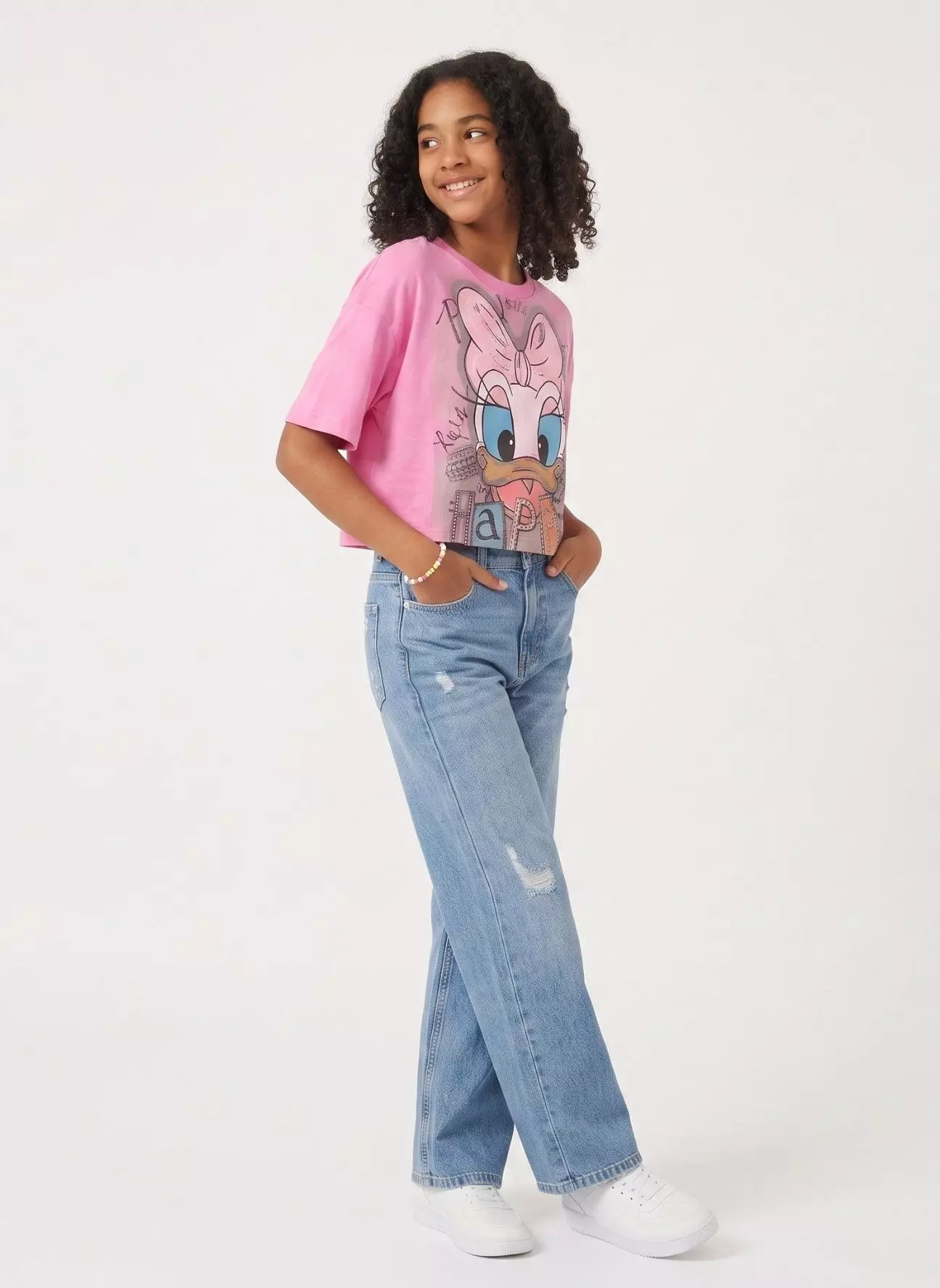 Polera Crop Top Ni a Estampada Juvenil Algod n Suave Moda-6