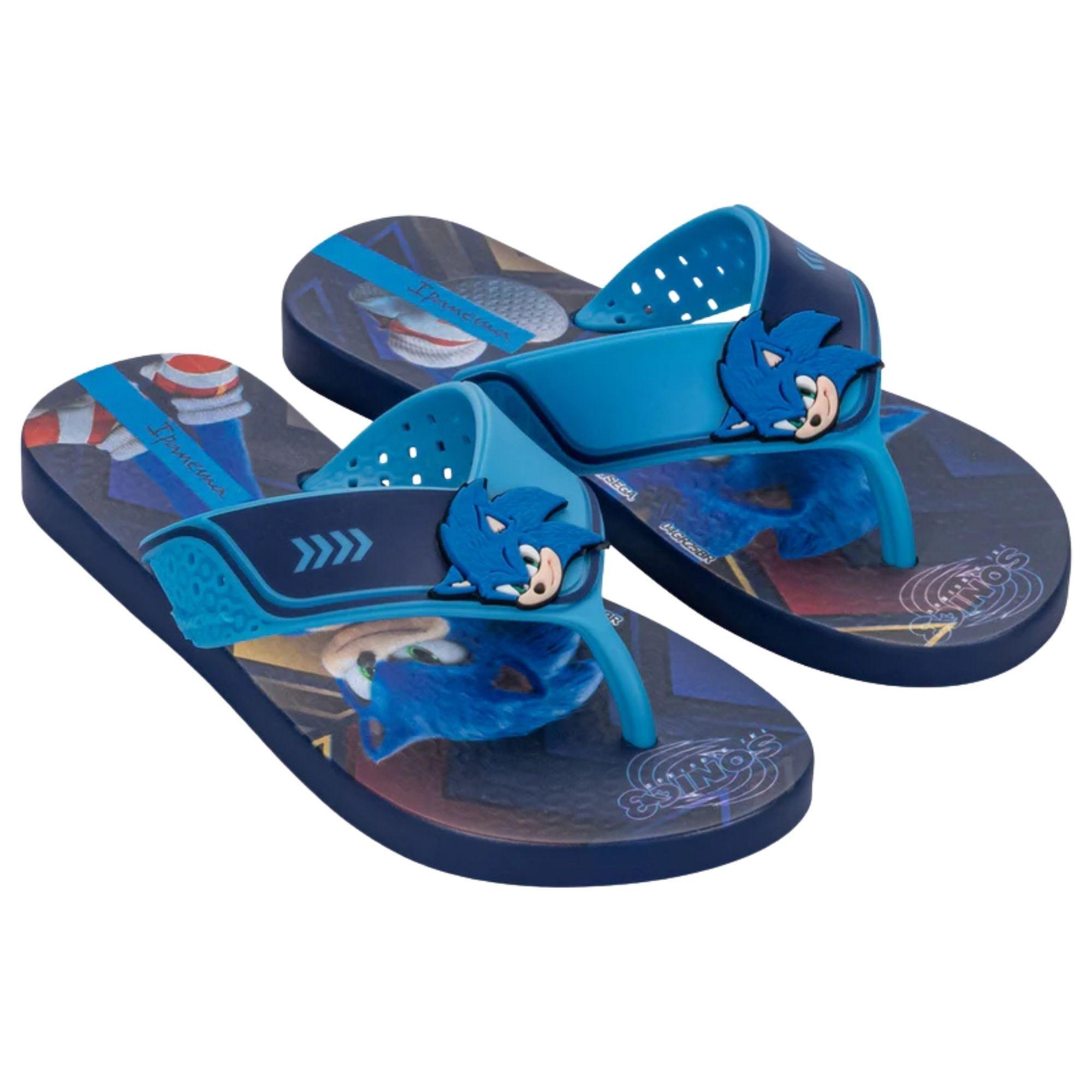 Sandalia Infantil Azul Sonic SpeedRun Ipanema-0