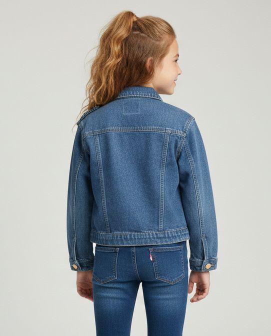 Chaqueta Jeans Ni a Denim Cl sica Y Resistente-2