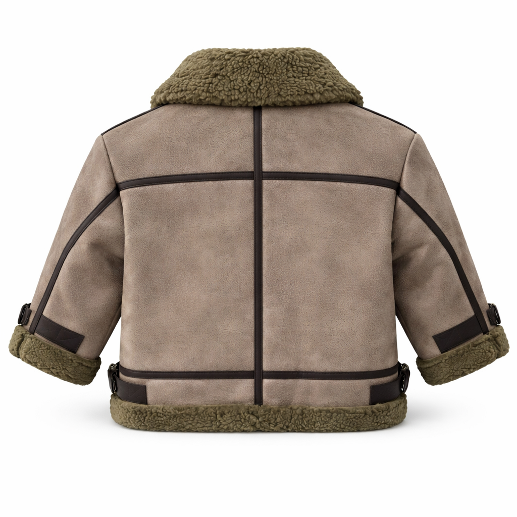 Chaqueta Aviador Ni a Gamuza Forro Chiporro-6