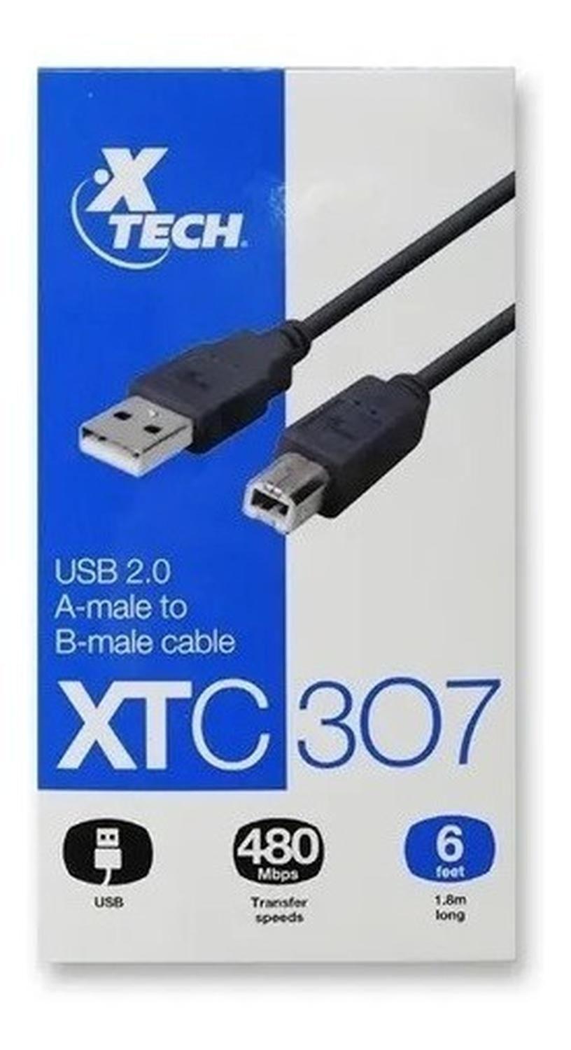 Cable Xtech Usb 2.0 A Usb-b Modelo Xtc307 (1.8mts De Largo)-1
