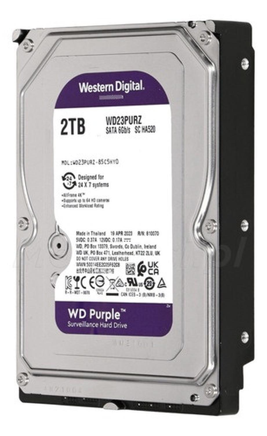Disco Hdd Interno Western Digital 2tb 3.5 Seguridad Purple-0