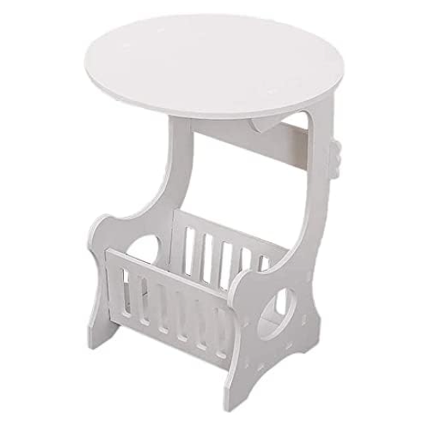 Mini Mesa tipo Mueble Multiusos Blanca - 46cm de Alto-0
