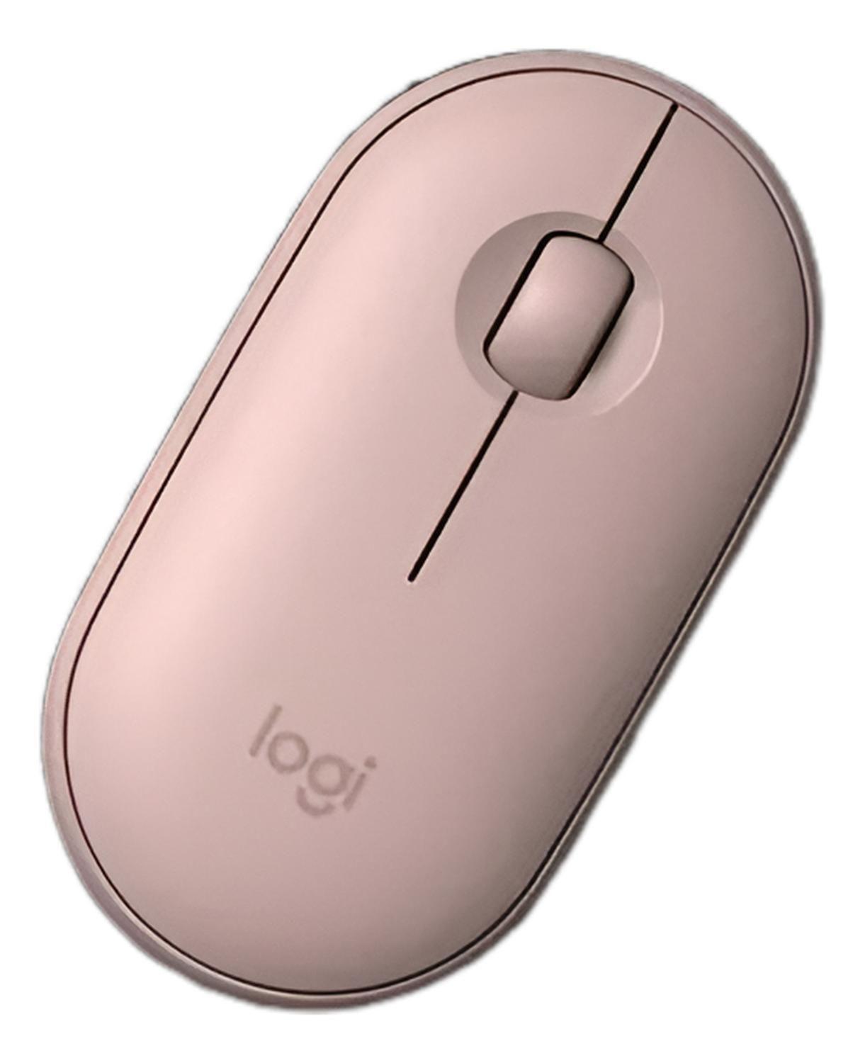 Mouse Inalámbrico Logitech Pebble M350 Color Rosa-1