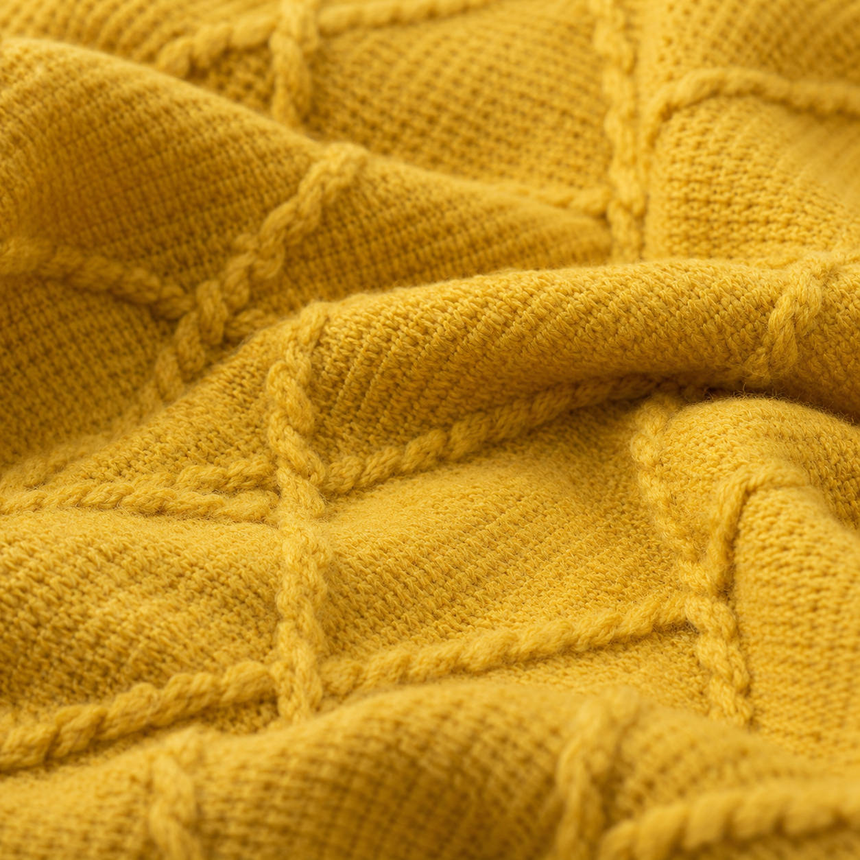 Manta Amarillo Liviana Decorativa Para Cama Y Sillón 012 Versátil-6