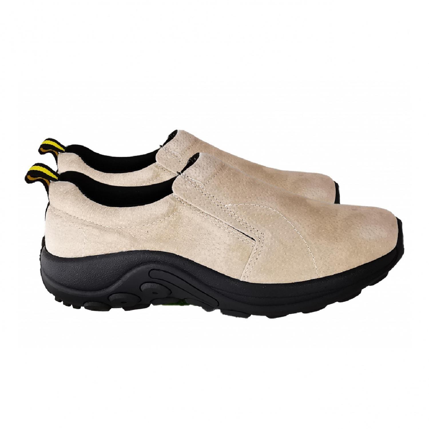 Zapatos De Hombre De Cuero Gamuzado Beige Casual 1070-2