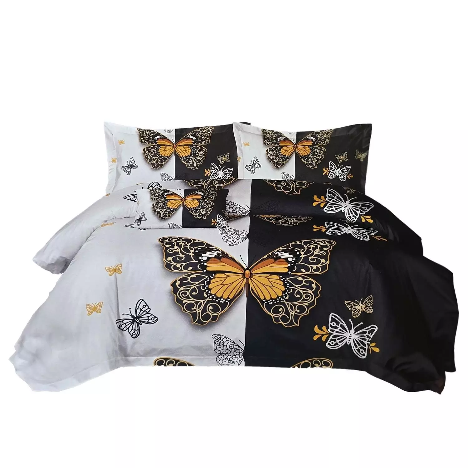 JUEGO DE SABANAS 2.5 PLAZAS KING MARIPOSAS 639-1