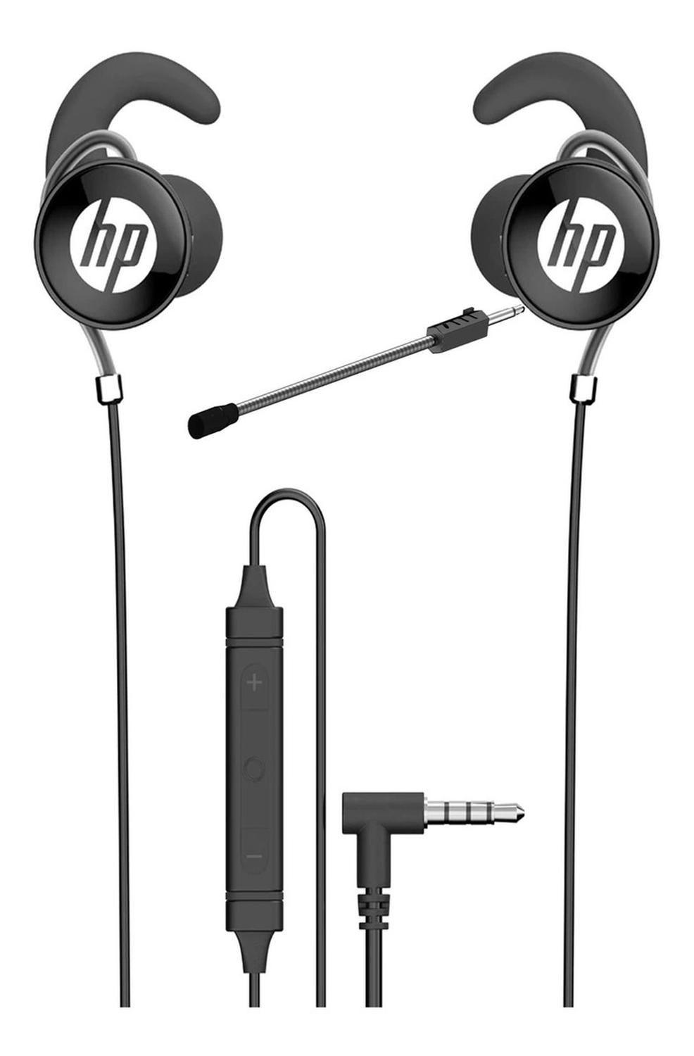 Audífono Hp Modelo Dhe-7004 Negro Micrófono Desmontable-0