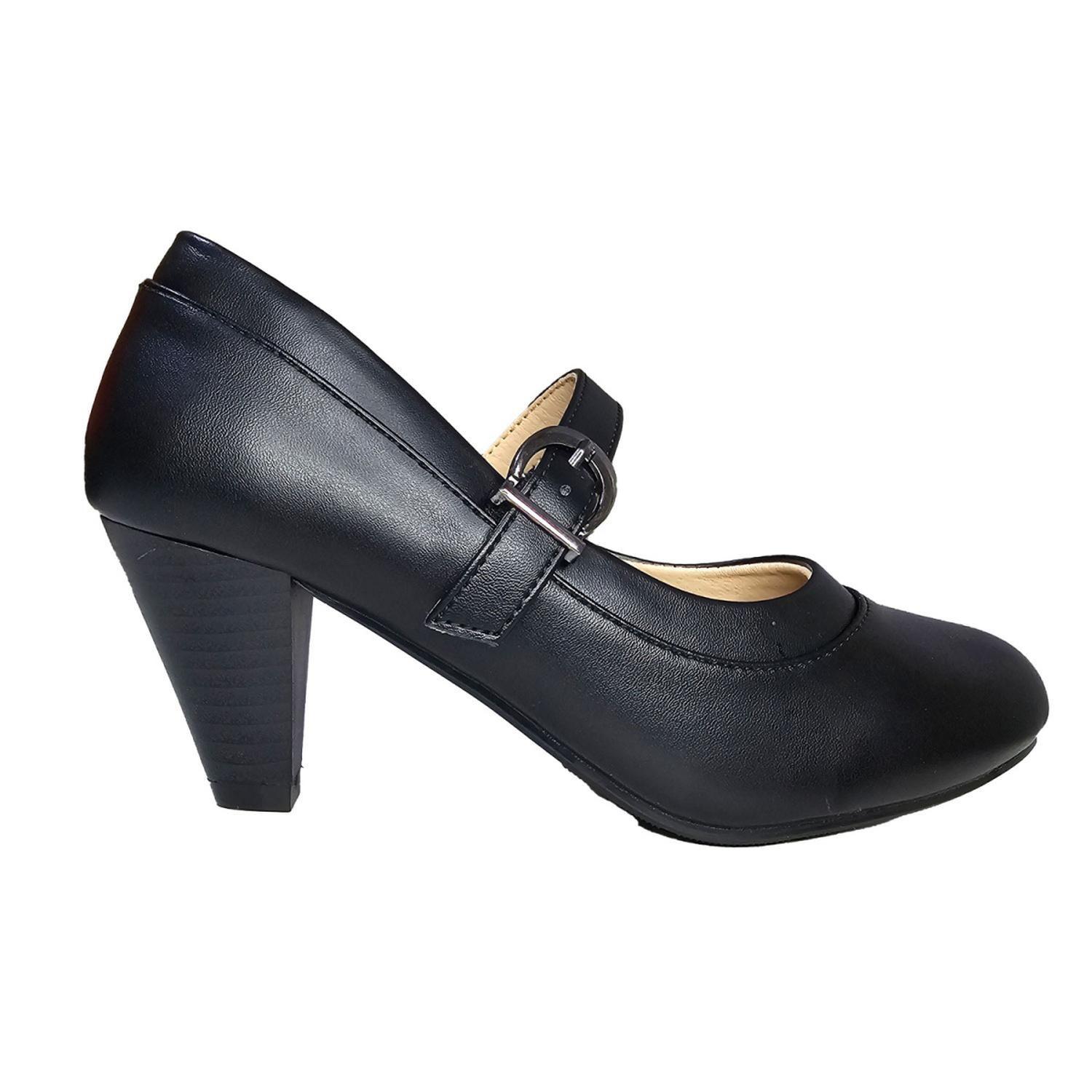 Zapato de Mujer con Hebilla y Tacón 7602 Elegante de Cueca-0