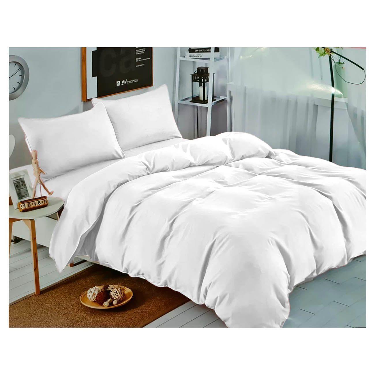 Juego de sabanas Blanco 1.5 Plazas Calidad-2