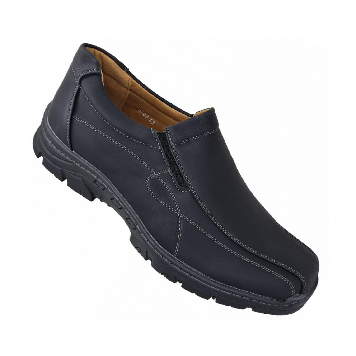 Zapatos De Hombre Casual Clásico Negro- 3075-0