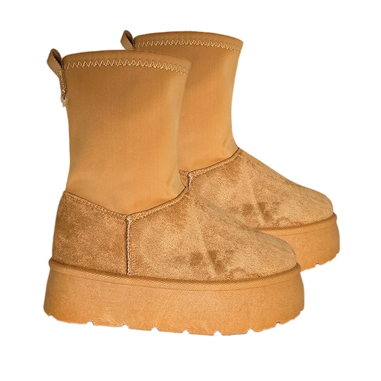 Botas con Plataforma Para Invierno calentitas De Mujer-1