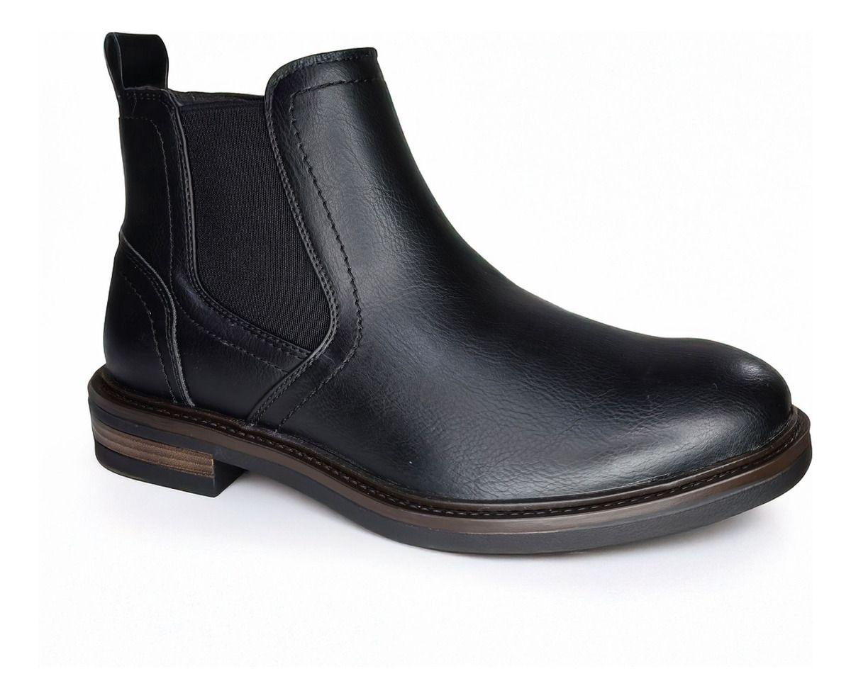 Botín Hombre Formal | Cuero PU Ejecutivo Sin Cordones - 7565-0