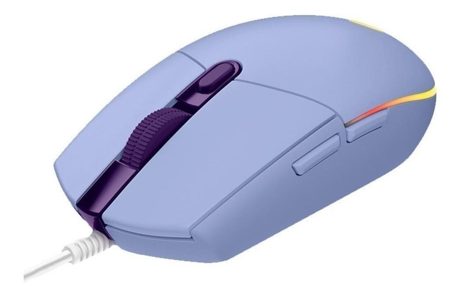 Mouse De Juego Logitech G Series Lightsync G203 Lila-1