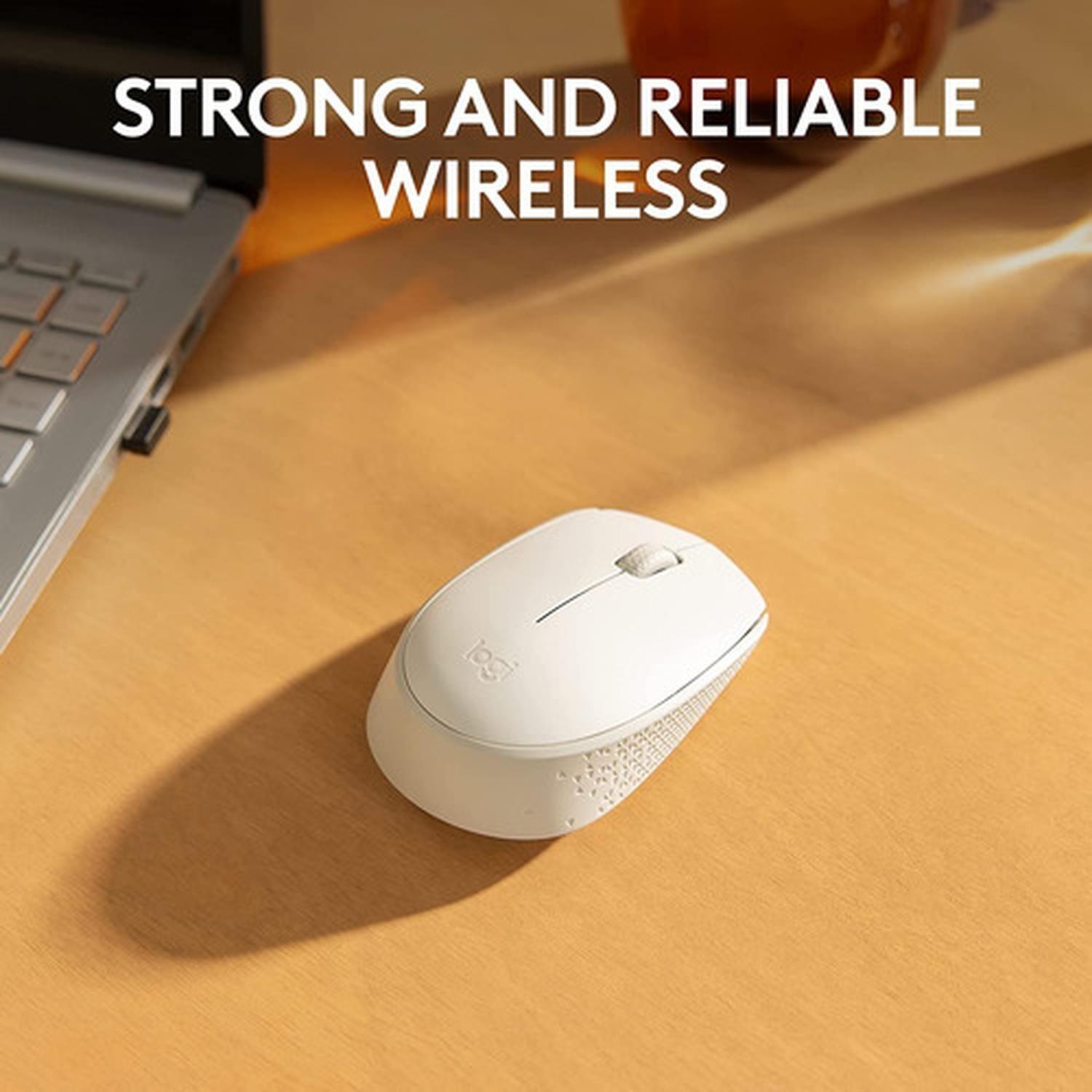 Mouse Inalambrico Logitech M170 Usb Blanco Larga Duracion-4