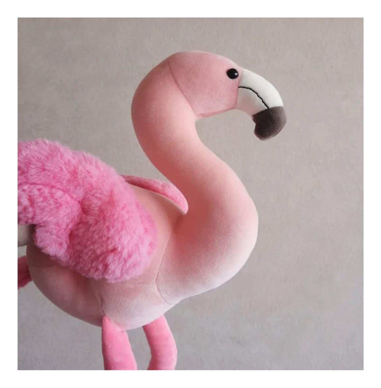 Flamenco De Peluche Felpa Suave 40cm de Alto Rosado-3