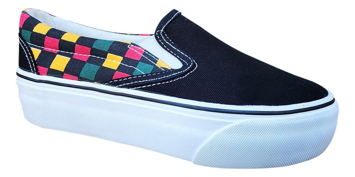 Zapatilla Urbana Vintage Edicion Especial Negro - 7229-1
