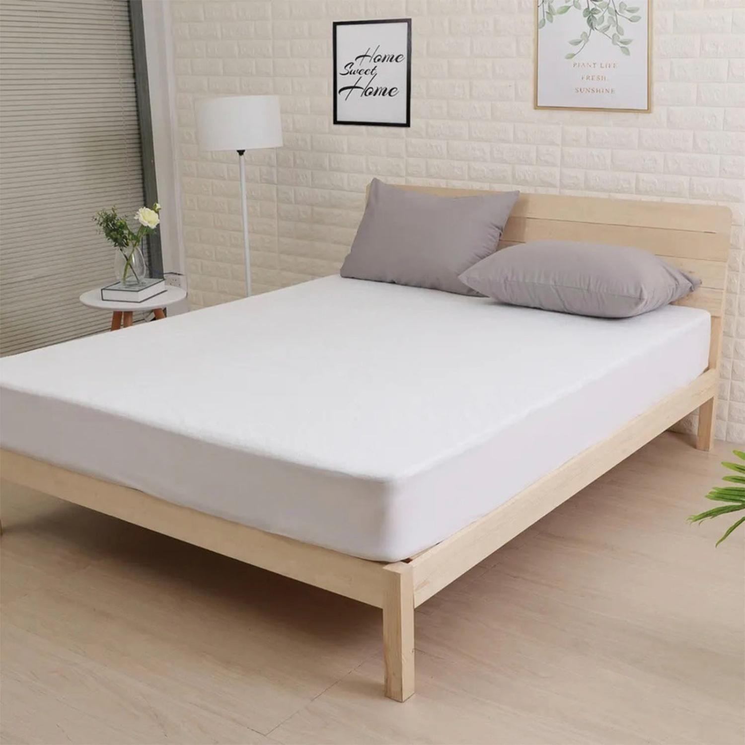 Cubrecolchon Protector Impermeable Blanco 3.0 Plazas-0