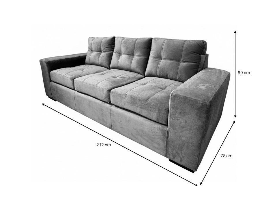 Sofá 3 cuerpos Lucca Felpa-4
