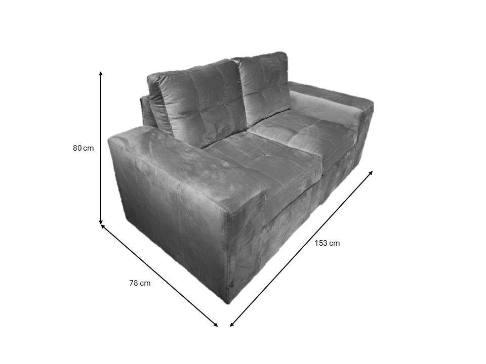 Sofá 2 cuerpos Lucca Felpa-5