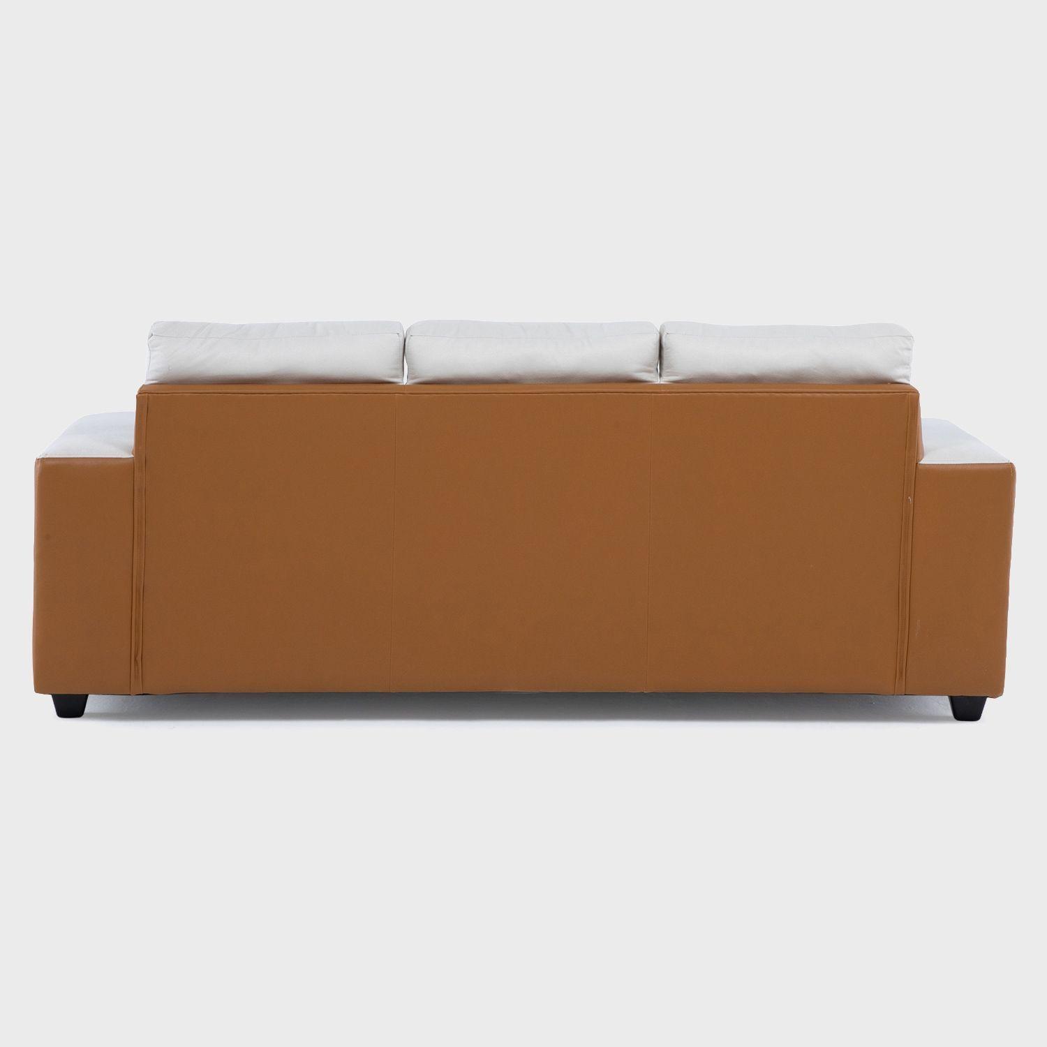 Sofá 3 cuerpos + 2 Pouf Lucca Tela-PU-5