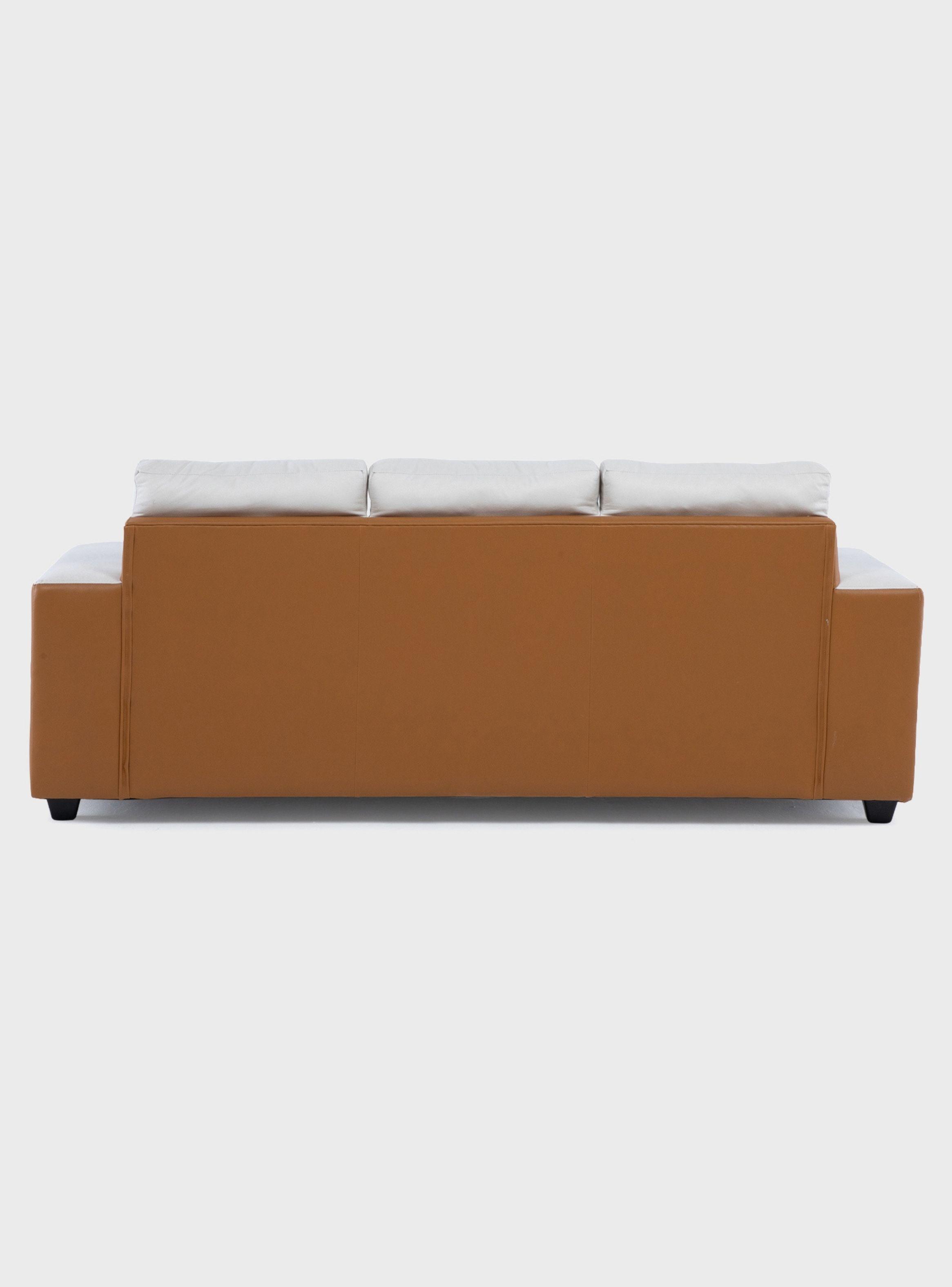 Sofá 3 cuerpos + 2 Pouf Lucca Tela-PU-5