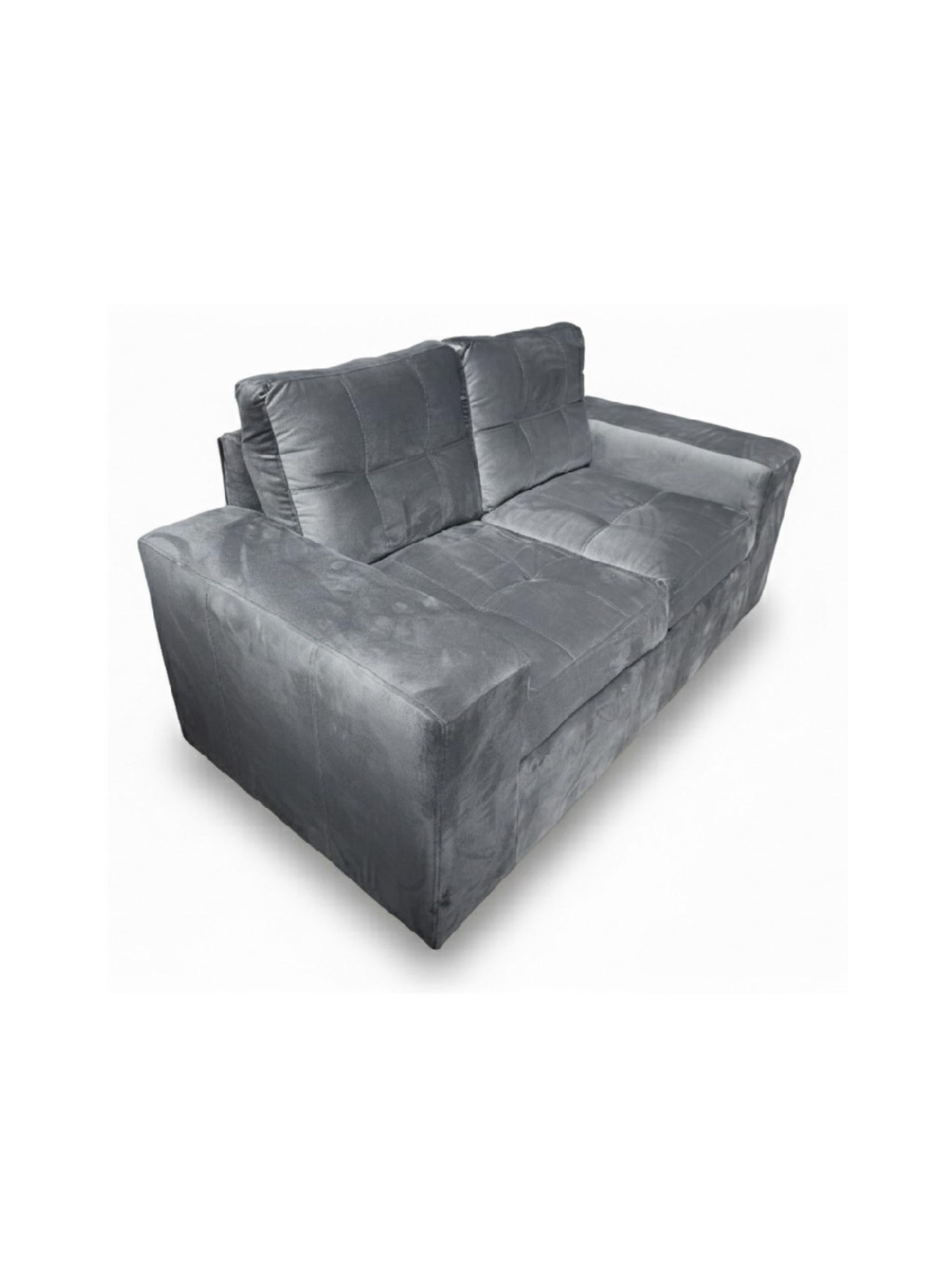 Sofá 2 cuerpos + 2 Pouf Lucca Felpa-3