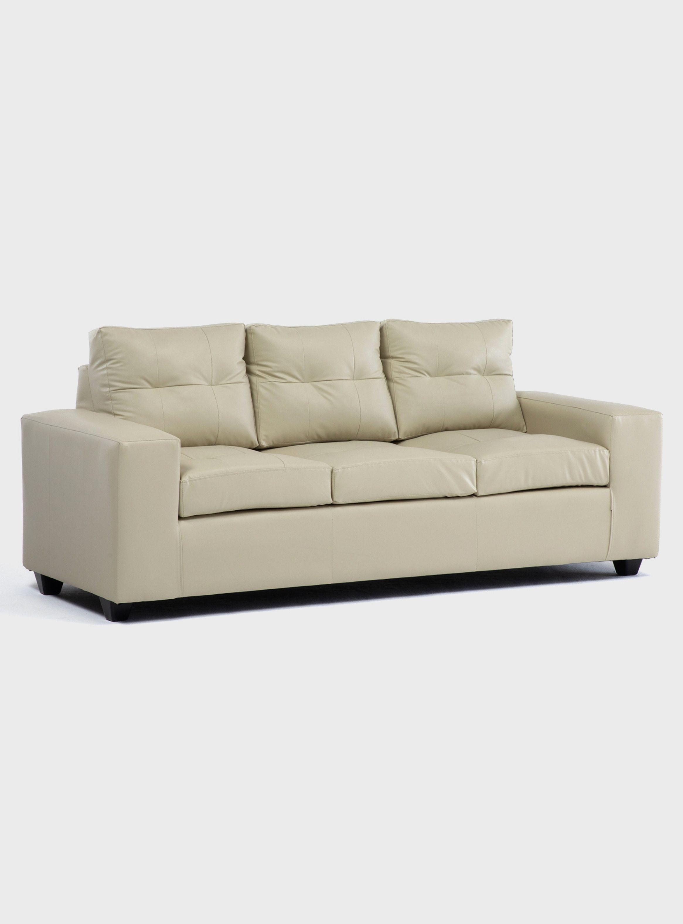 Sofá 3 cuerpos + 2 Pouf Lucca PU-2