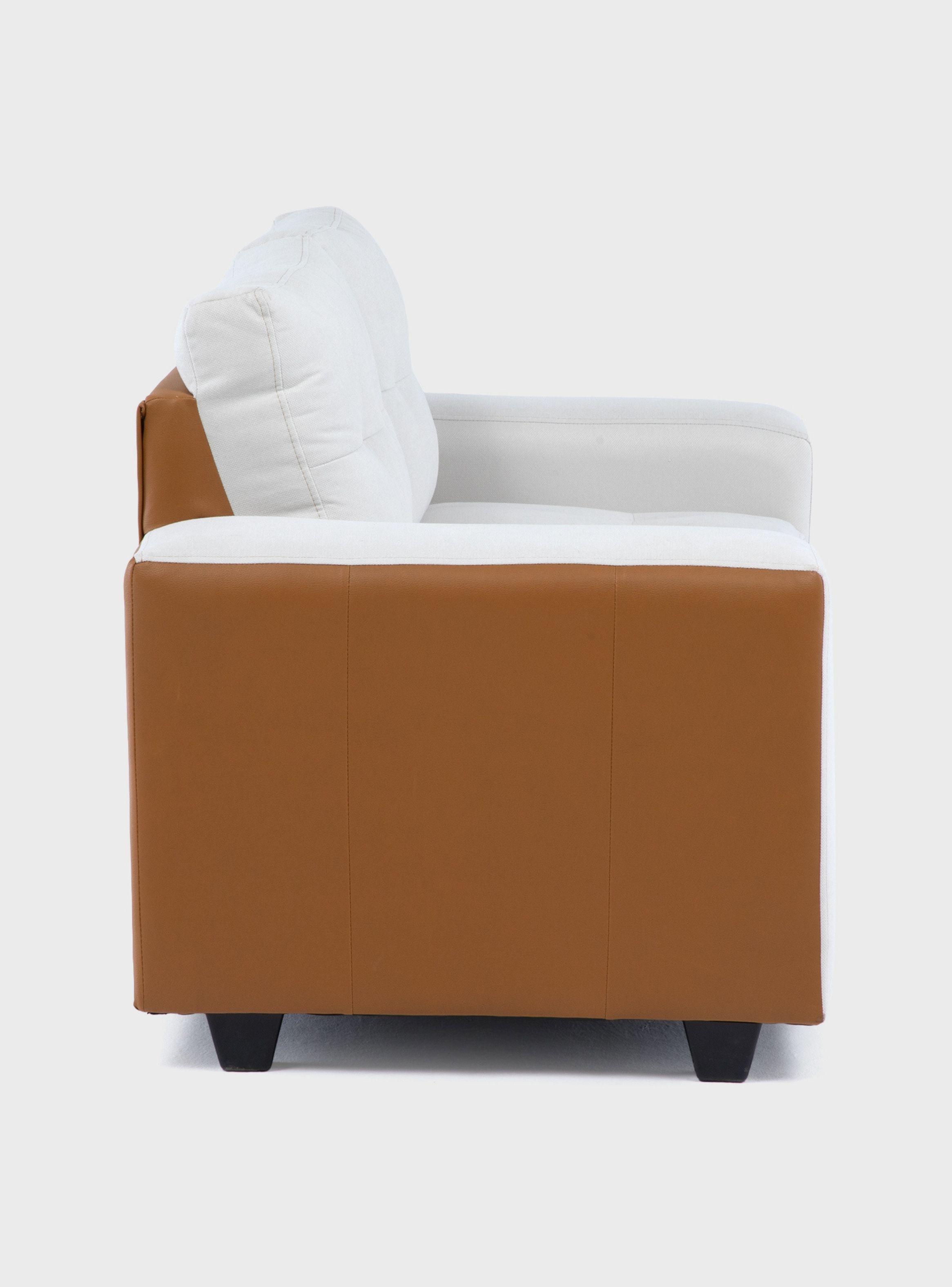 Sofá 2 cuerpos + 2 Pouf Lucca Tela-PU-4