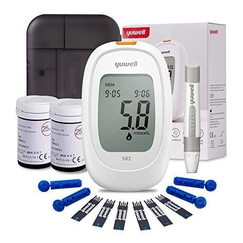 Glucómetro Yuwell 582 + 50 Cintas + 50 Lancetas-0