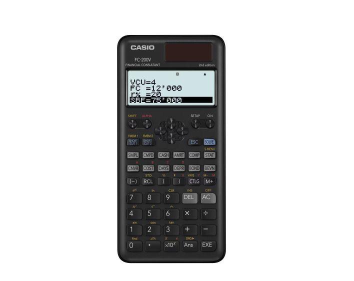 Calculadora financiera FC-200V- E2 -Casio -0
