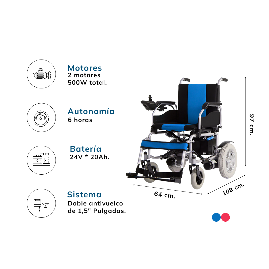 SILLA DE RUEDAS ELÉCTRICA MODELO 110-A-3