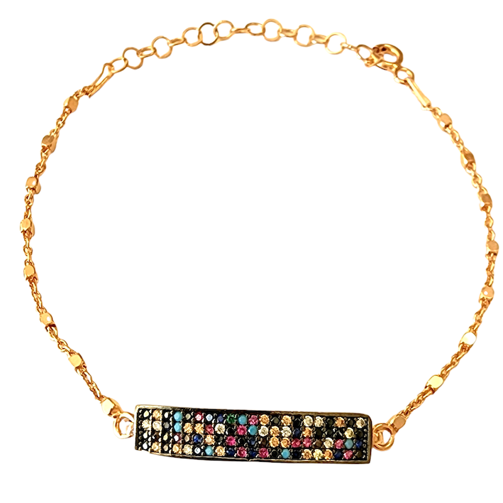 PULSERA KOLOR ROSADA PLATA-1