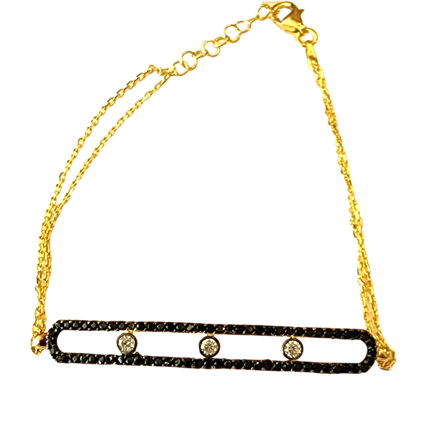 PULSERA SIYAH DORADA PLATA-2