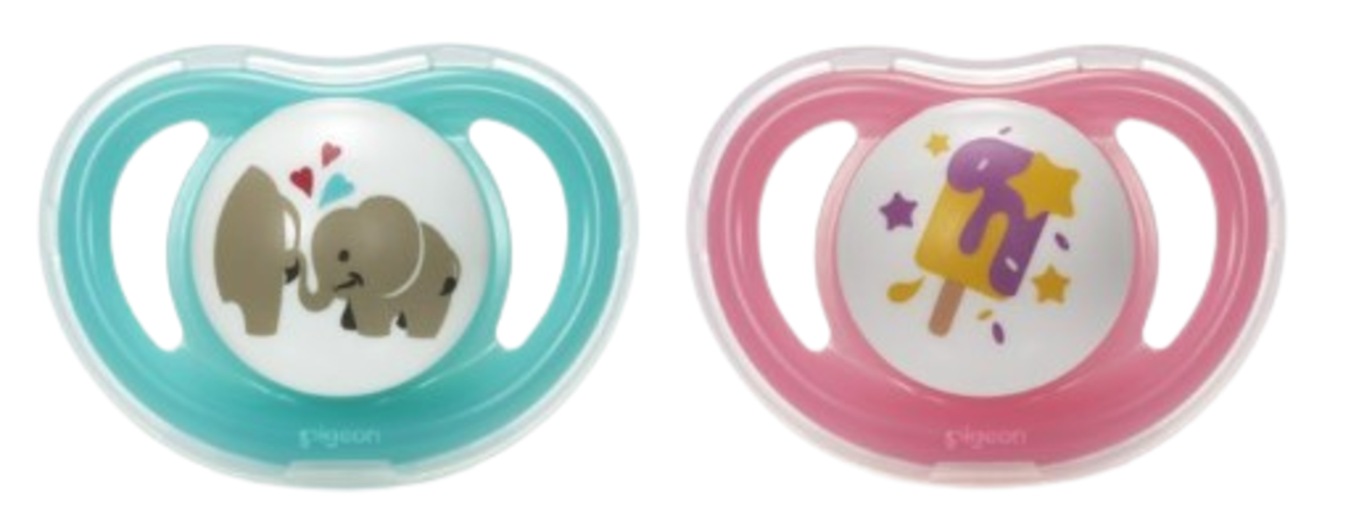 Pack 2 Chupetes Odontológico Pigeon Mini Light Talla M 6m+ -2