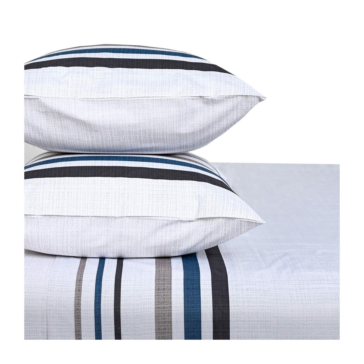 Juego Sabanas Cannon 200 Hilos Estamp Stone 2.5 Plazas-2