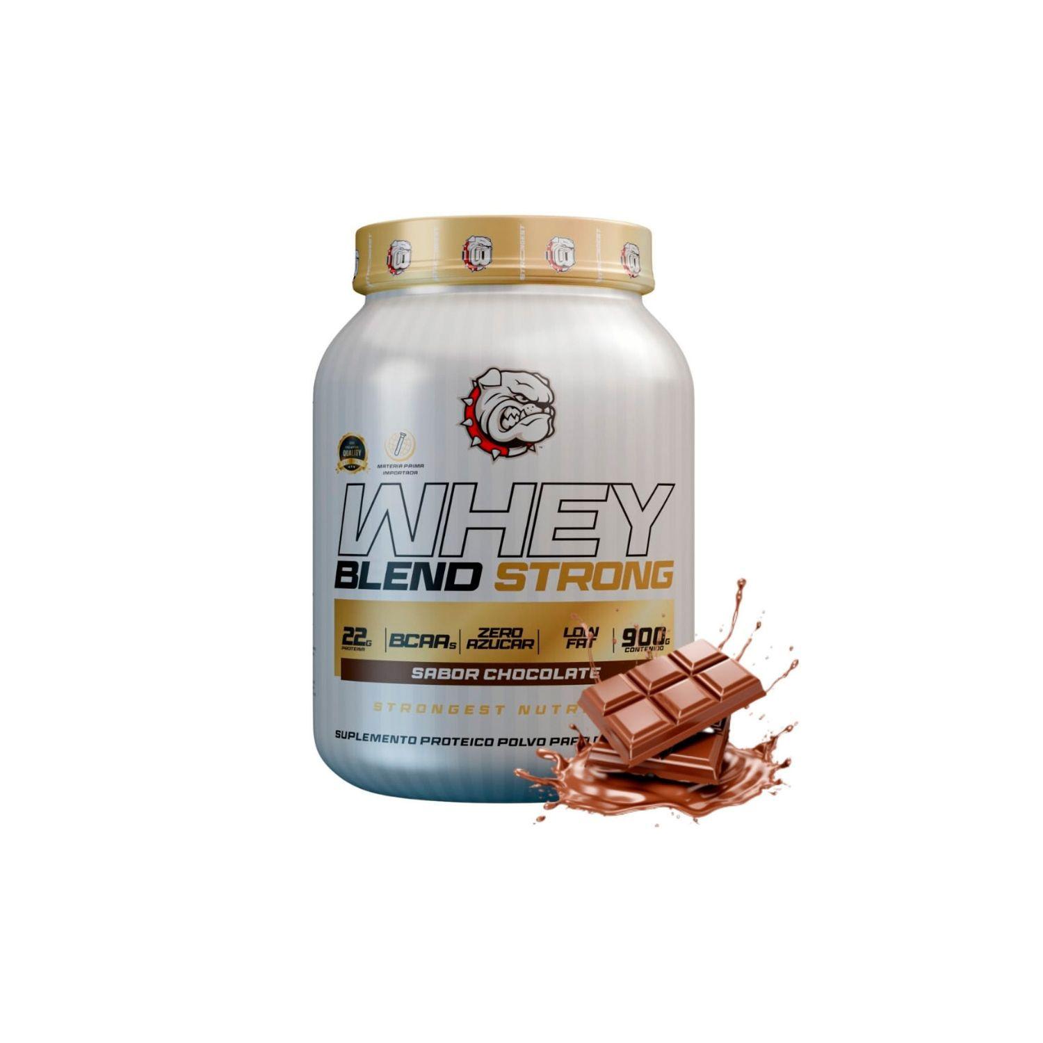 Proteina Whey Blend Strong 900g Chocolate-0