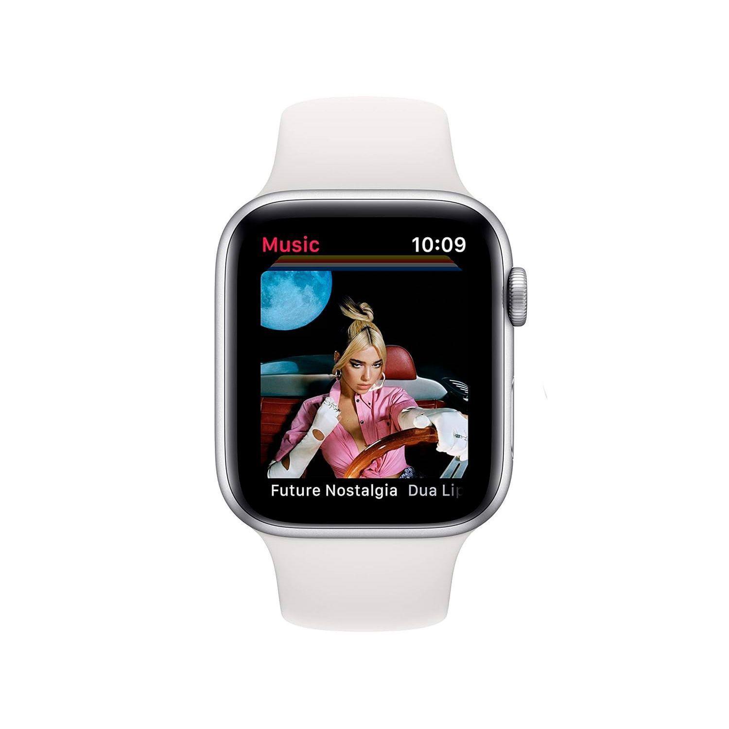 Reloj Apple Watch Series 6 40mm GPS + Celular Silver Aluminum Case White Sport Band-2