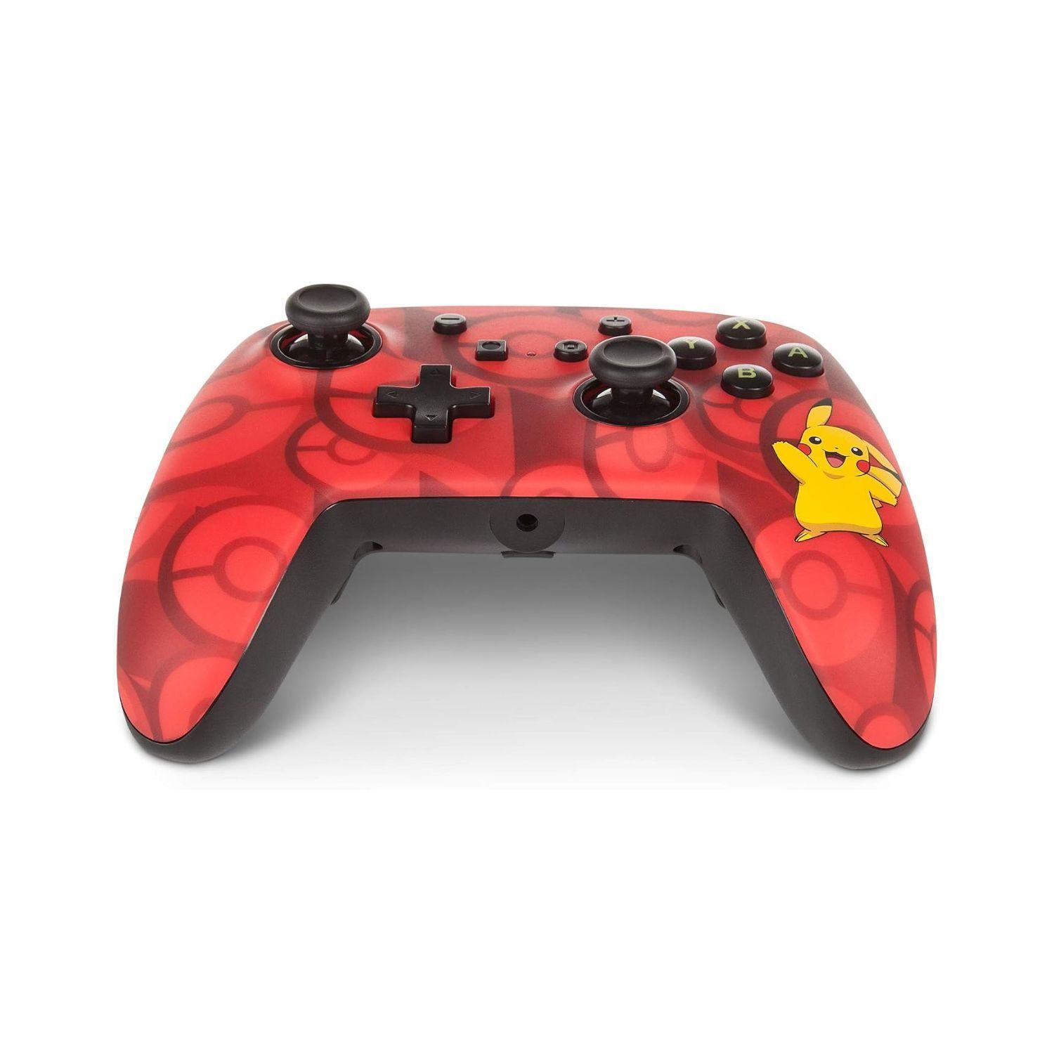 Control Joystick Power A Pikachu Nintendo Switch Rojo USB-1