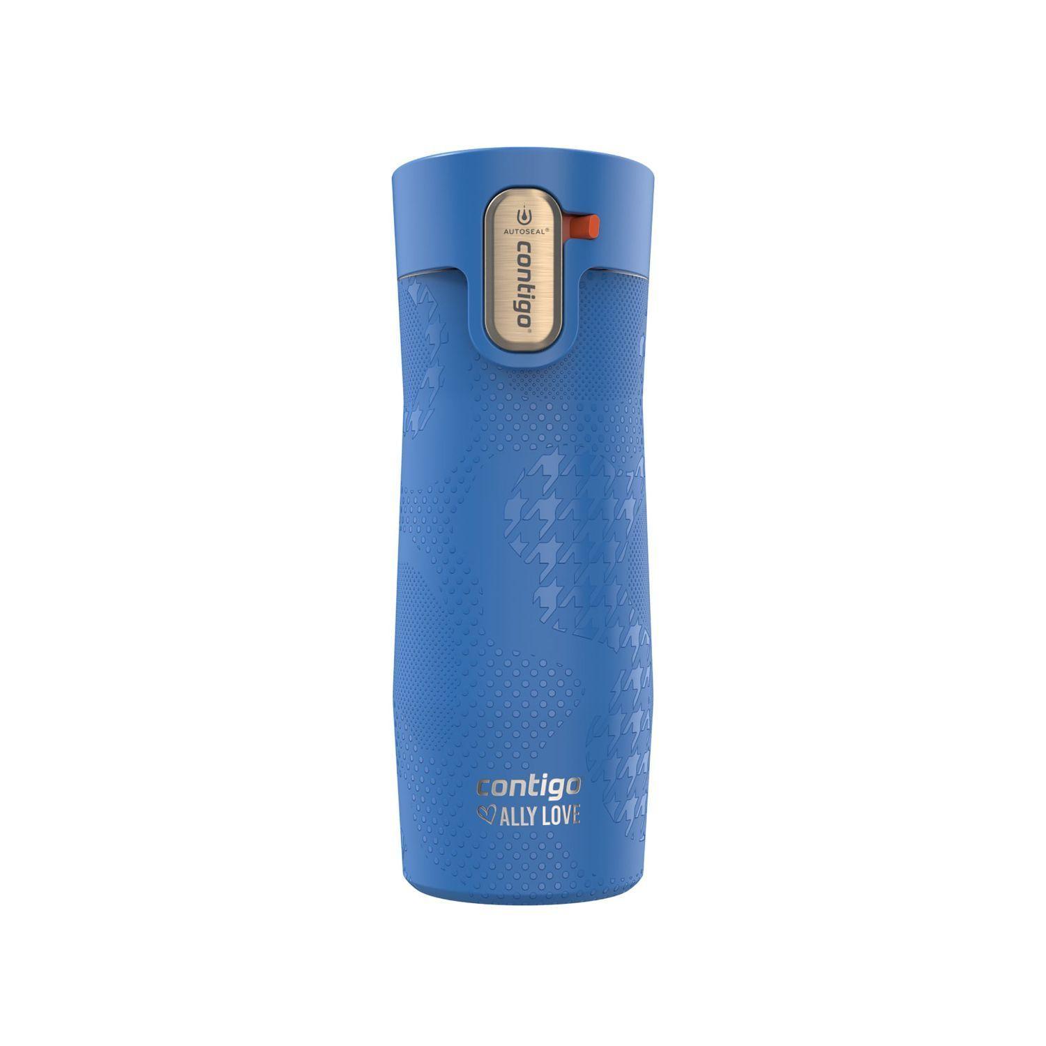 Botella Termica Contigo West Loop 473ml Antiderrame Frio y Calor Azul-0