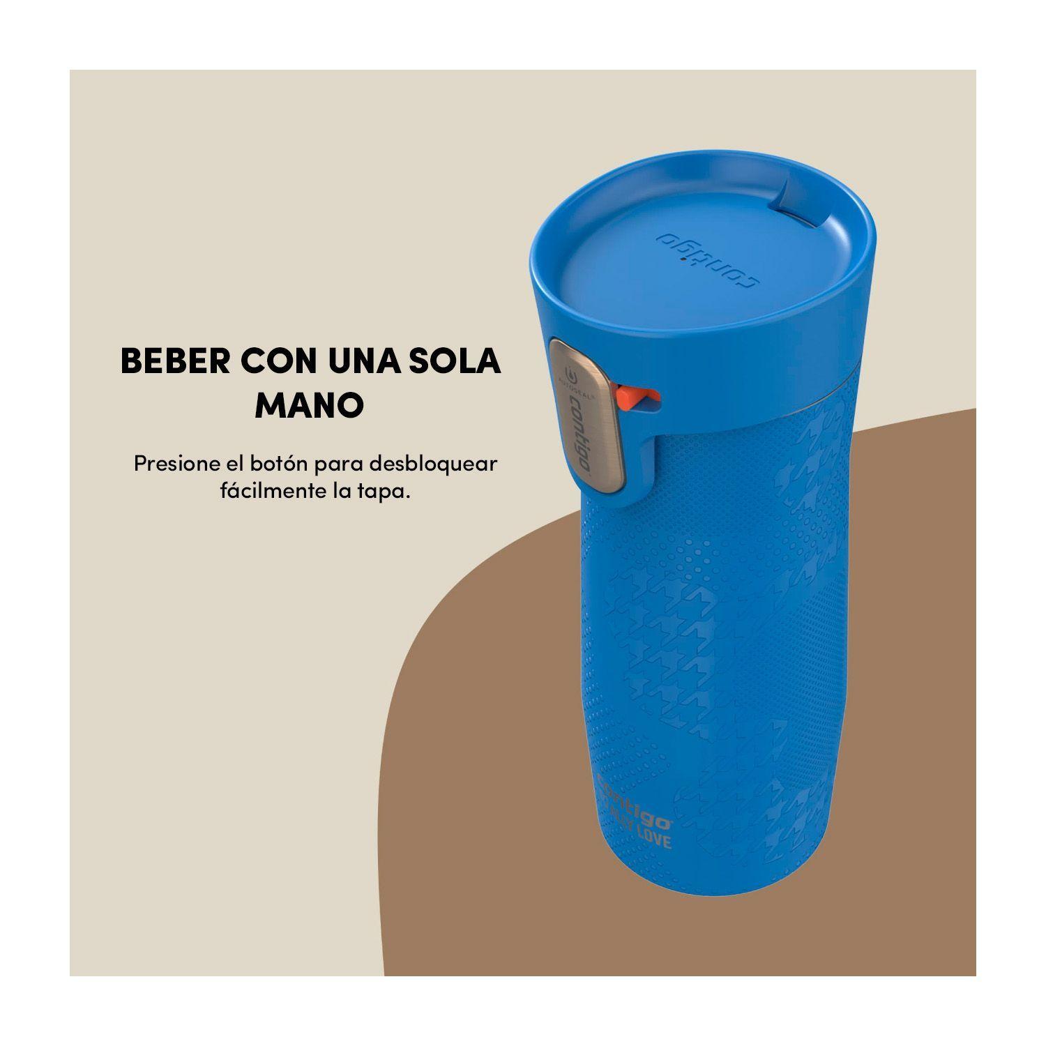Botella Termica Contigo West Loop 473ml Antiderrame Frio y Calor Azul-3