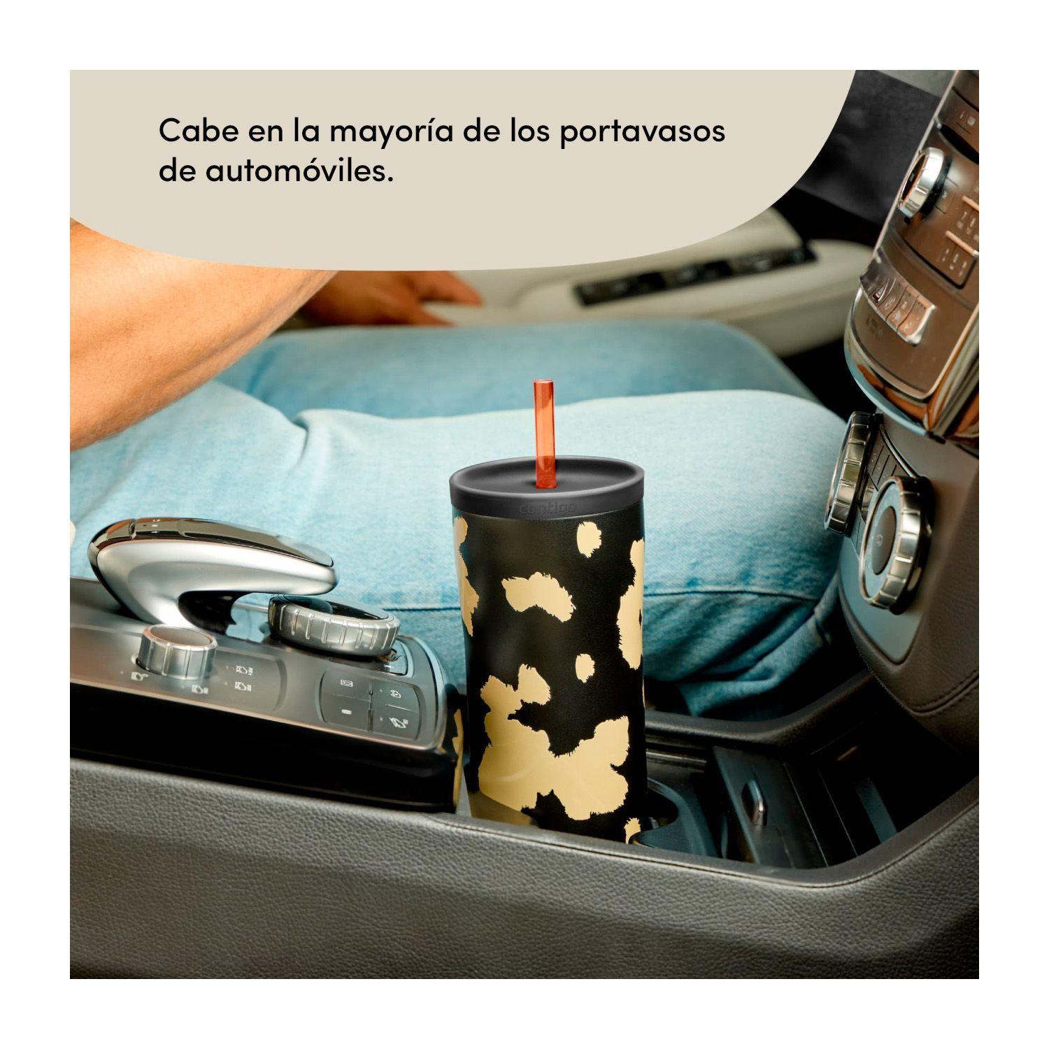 Botella Termica Contigo Streeterville 710ml Antifugas Negro Cuero-3