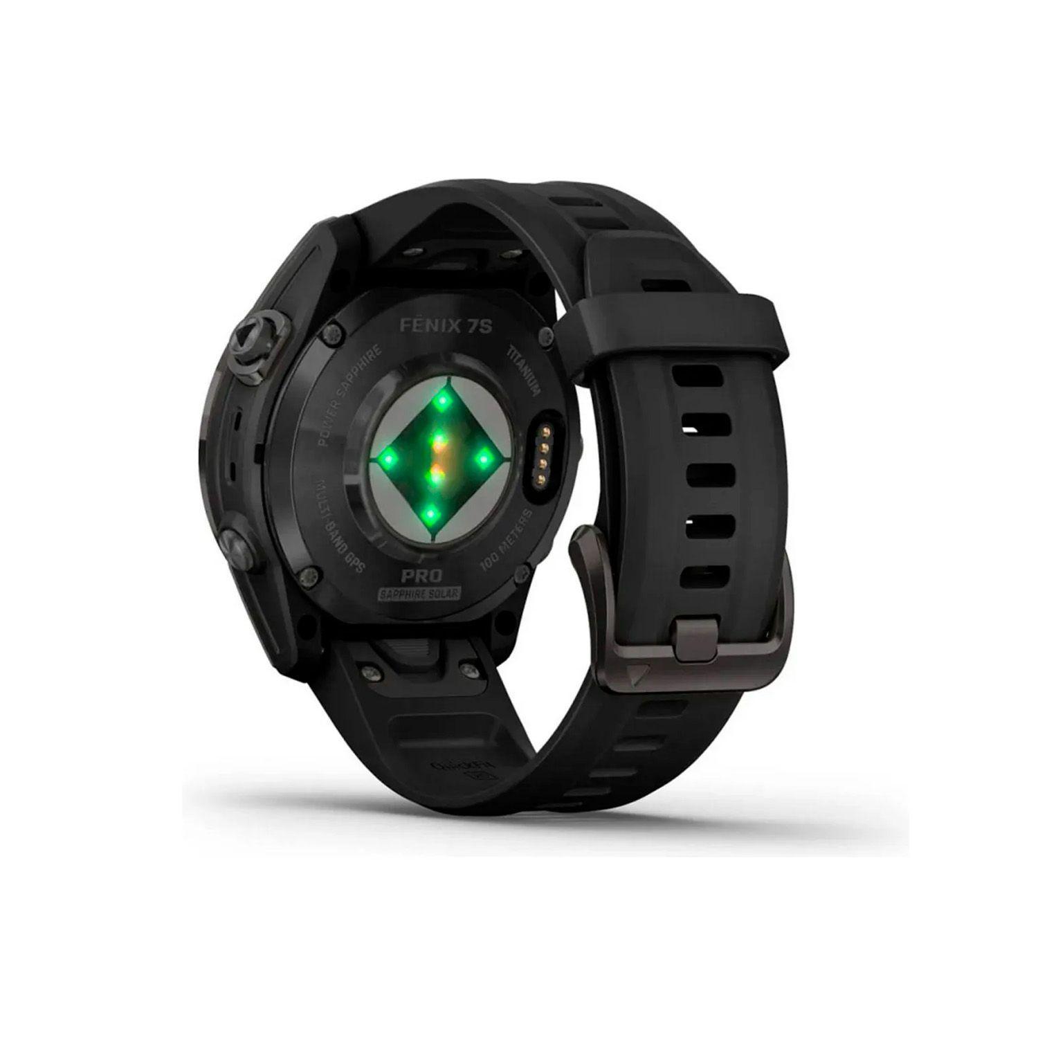 Reloj Garmin Fenix 7S Pro Sapphire Solar 42mm Carbon Grey Ti-2