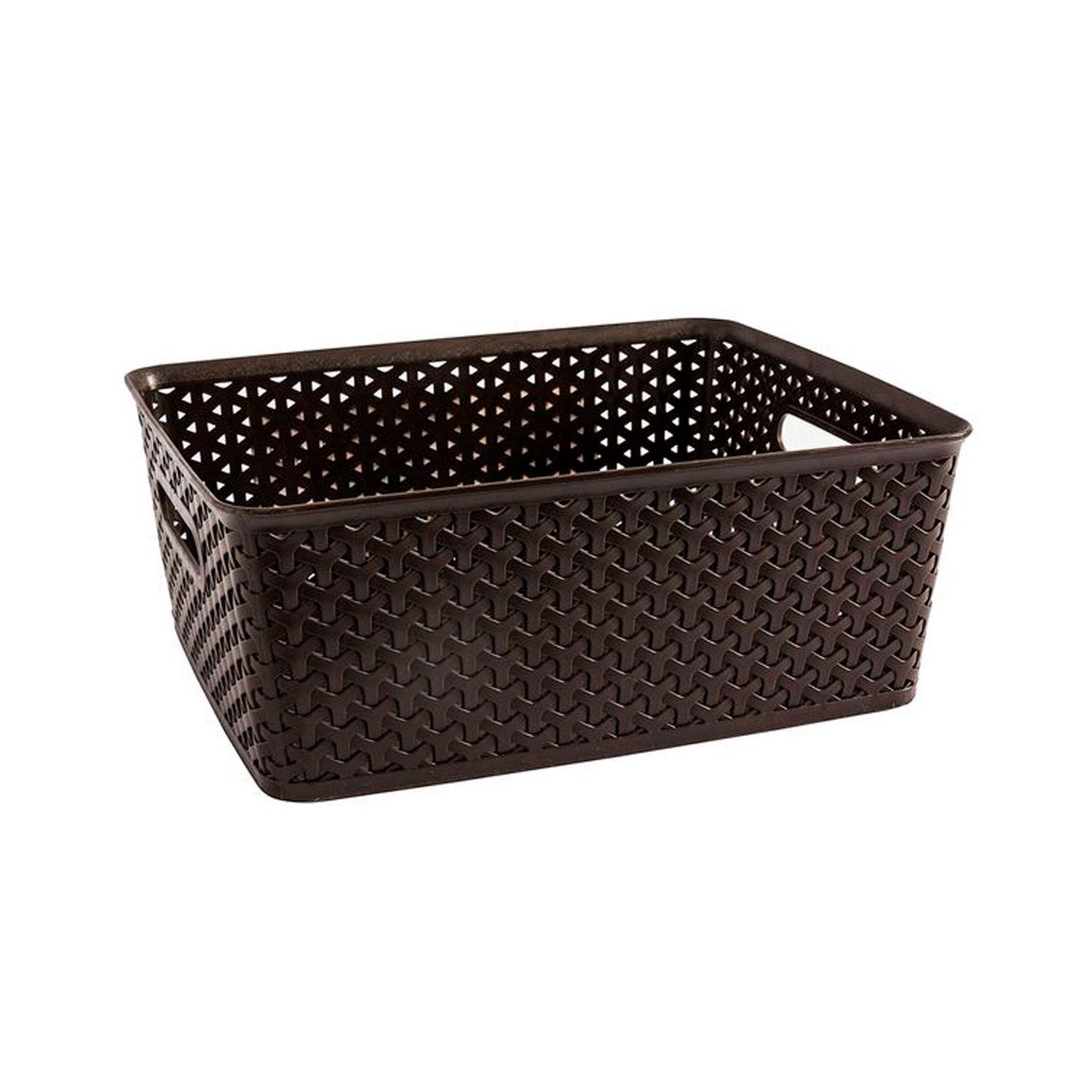 Canasto Organizador Ratan Beige Grande-0