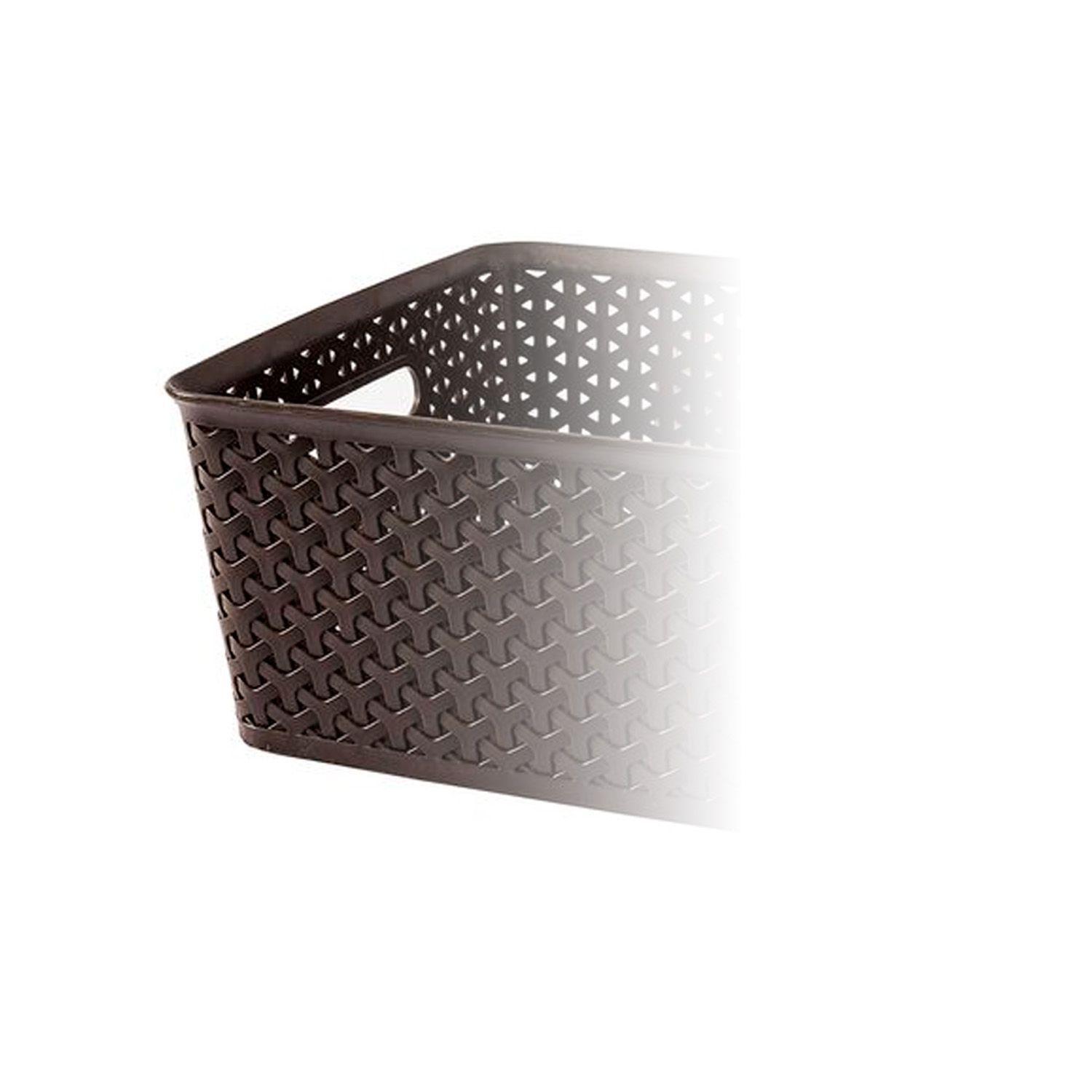 Canasto Organizador Ratan Beige Grande-2