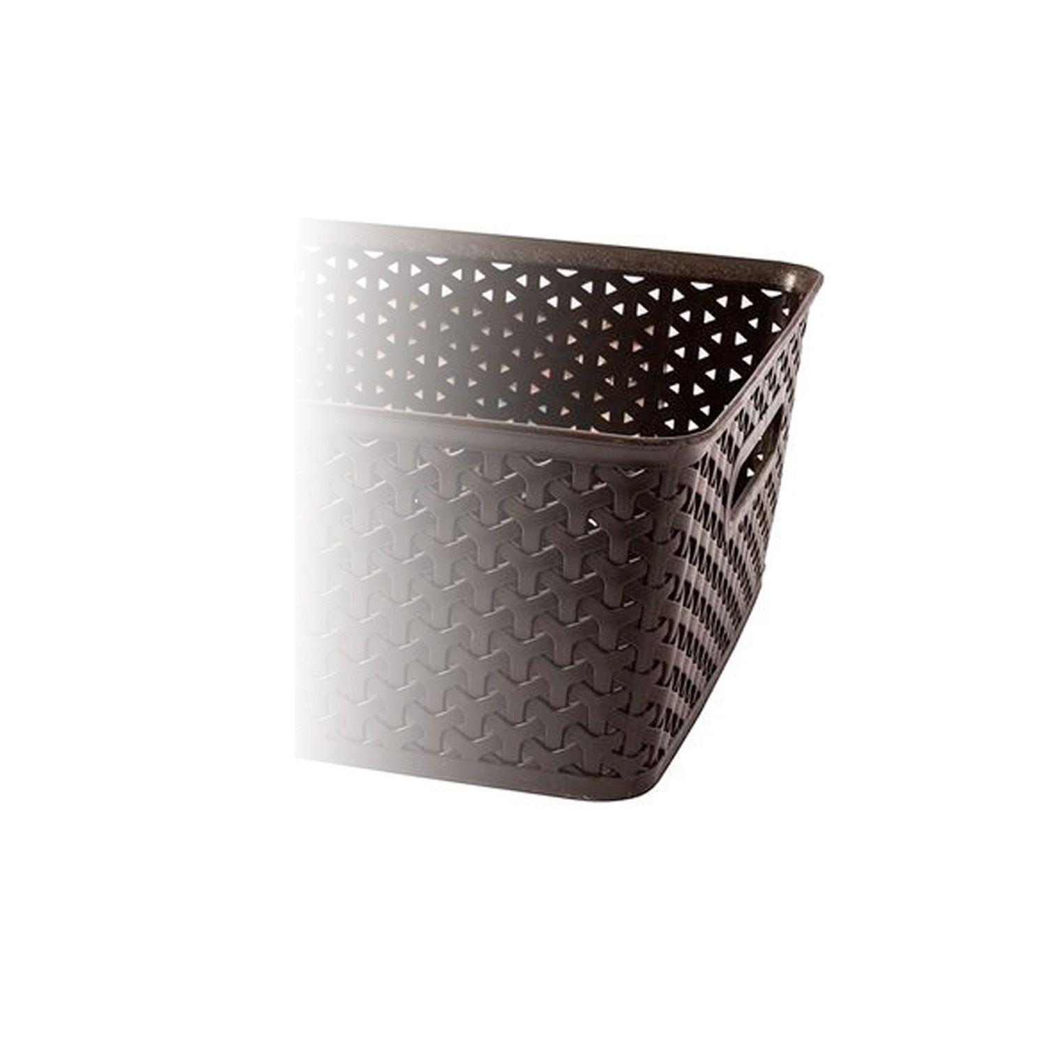 Canasto Organizador Ratan Beige Grande-3