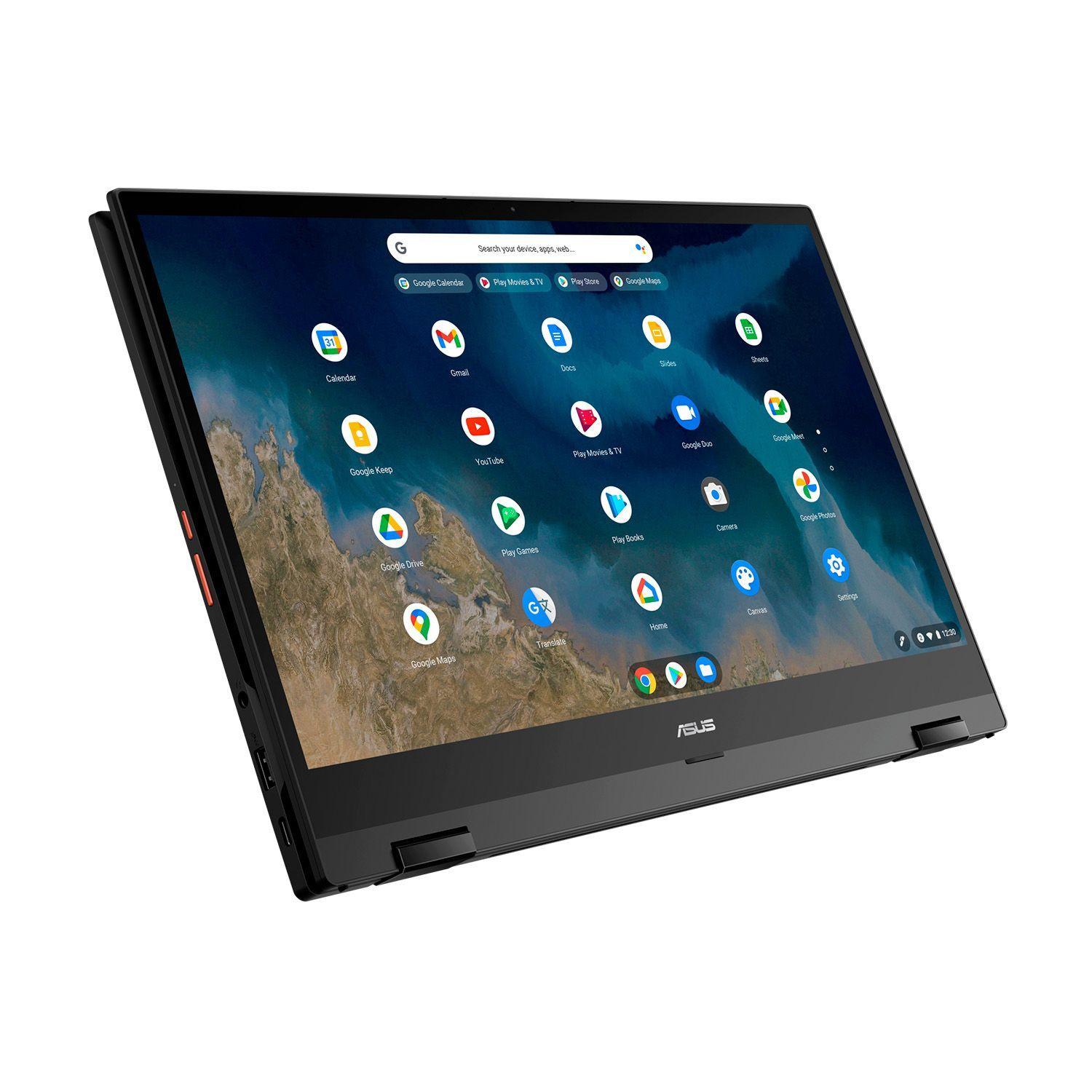 Notebook Chromebook Asus Ryzen 3 4GB 64GB 15.6' FHD Táctil Chrome Os-1