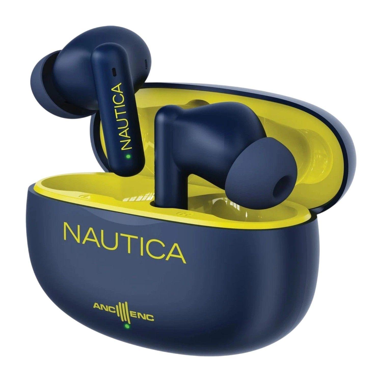 Audifonos Inalambricos Nautica T680 Hybrid Noise Cancelling Azul y Verde-0