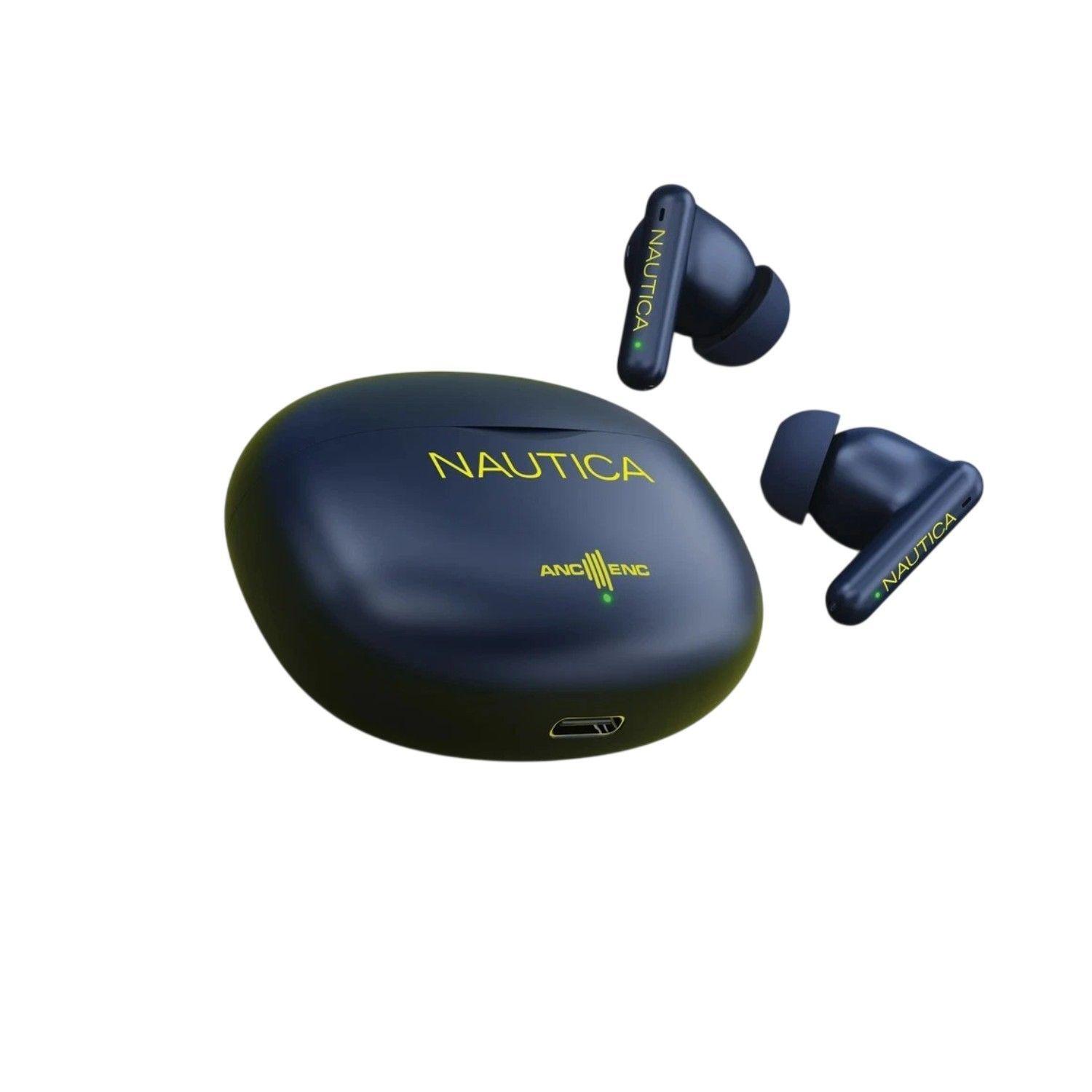 Audifonos Inalambricos Nautica T680 Hybrid Noise Cancelling Azul y Verde-2
