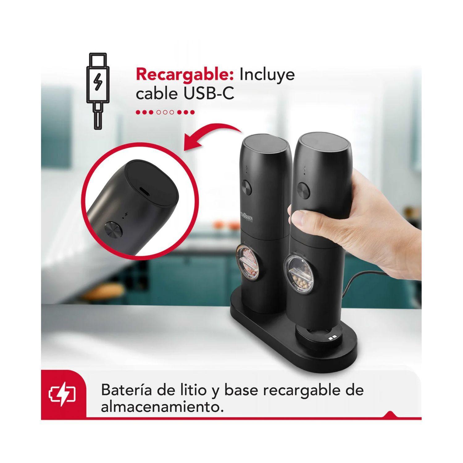 Moledor de Especias Thorben Usb Grinder Set-2